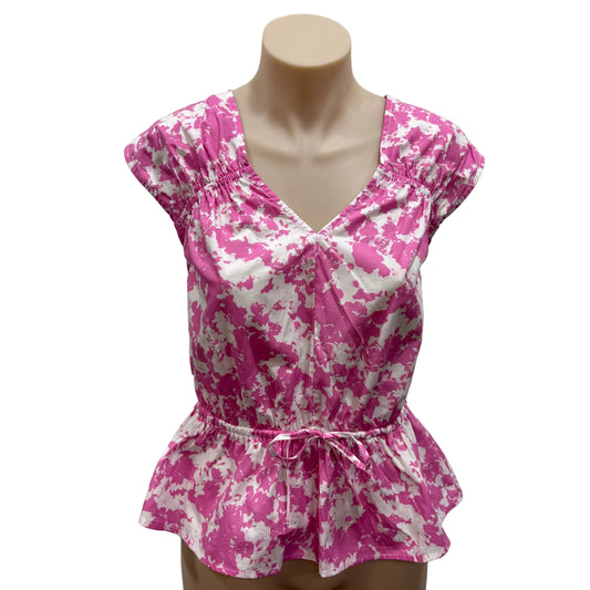 Pink Peplum Top - Size 8