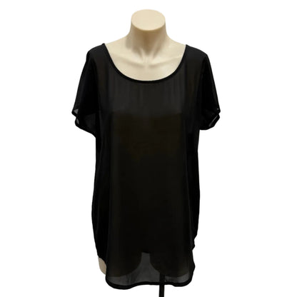 Sheer Black Tee - Size 8