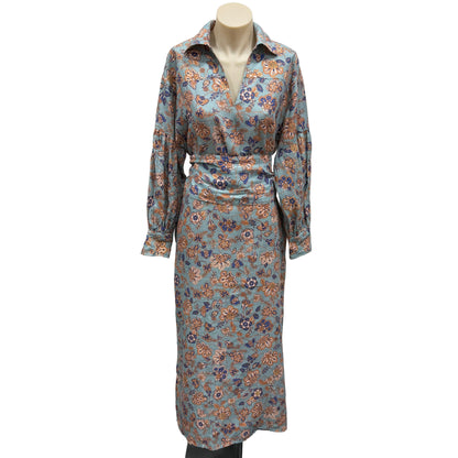 Linen Maxi Dress - Size 8