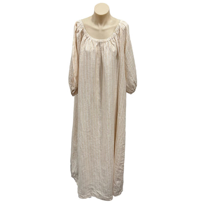 Striped Linen Dress - Size 16