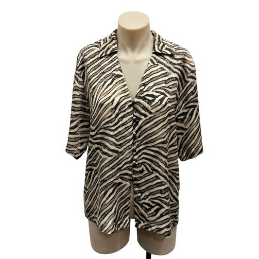 Animal Print Blouse - Size 6