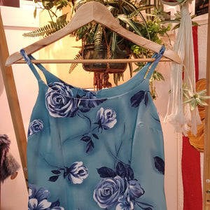 Blue Floral Dress - Size 12
