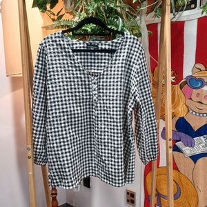 Gingham Blouse- Size 16