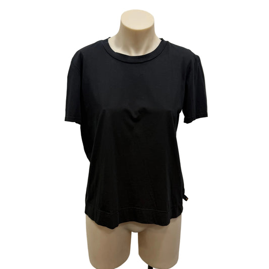 NZ Made Black Tee - Size 8