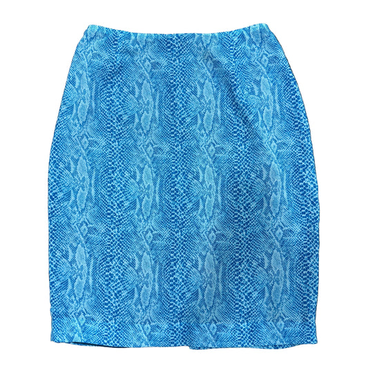 Blue Snake Skirt - Size 12