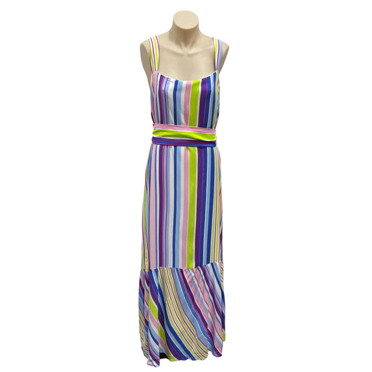 Stripy Maxi Dress - Size 20
