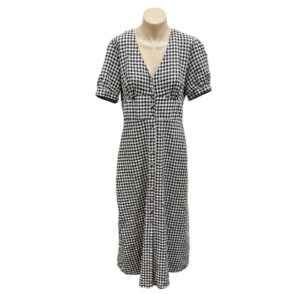 Gingham Midi Dress - Size 12