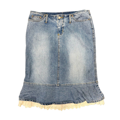Lace Trim Skirt - Size