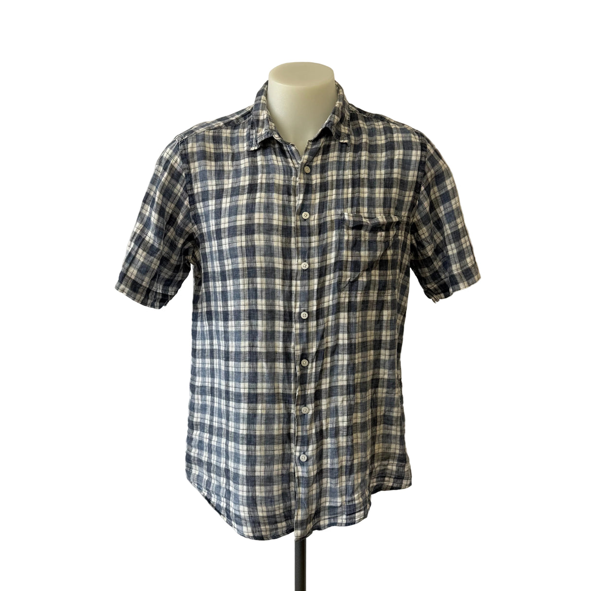 Blue Short Sleeve Shirt - Size M
