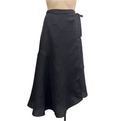 Linen Wrap Skirt - Size 8