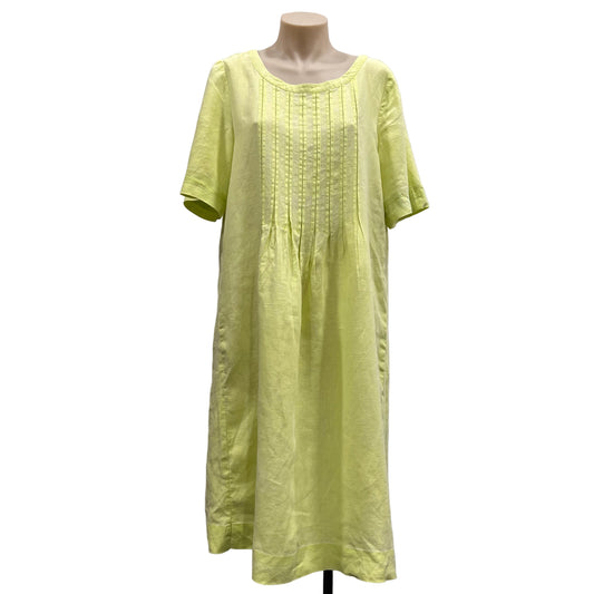 Lime Linen Dress - Size XS