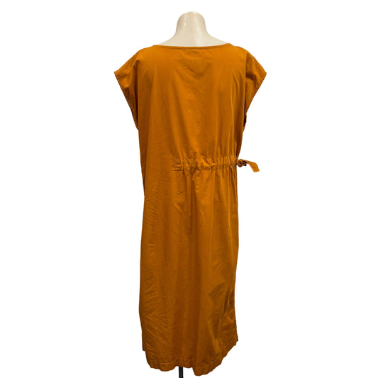 Mustard Cotton Dress - Size M