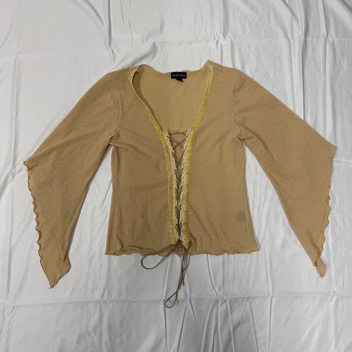 Cream Floaty Top - Size L