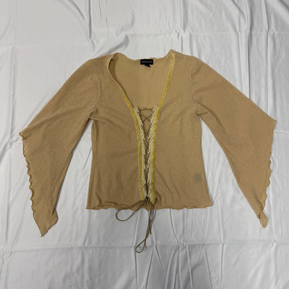 Cream Floaty Top - Size L