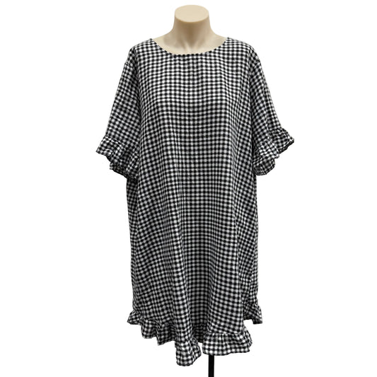 Gingham Button Dress - Size M/L
