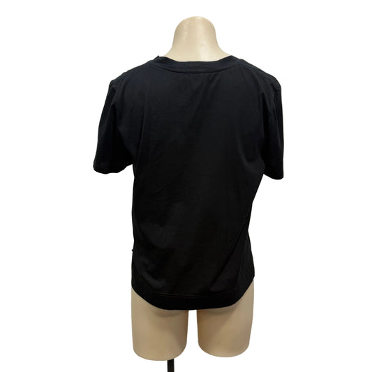 NZ Made Black Tee - Size 8