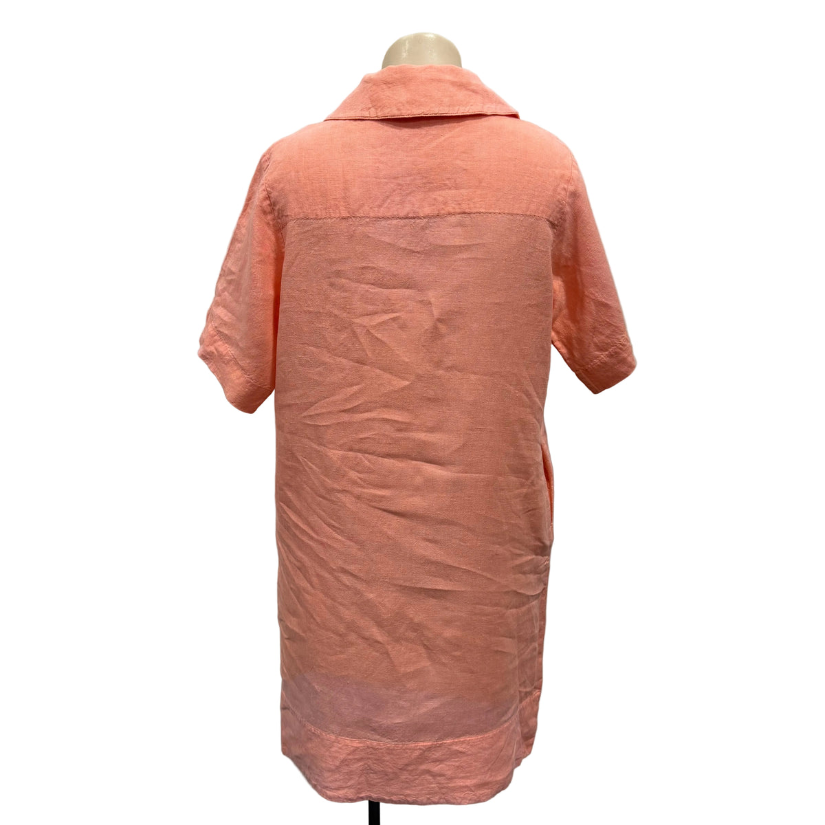 Peach Linen Dress - Size 4