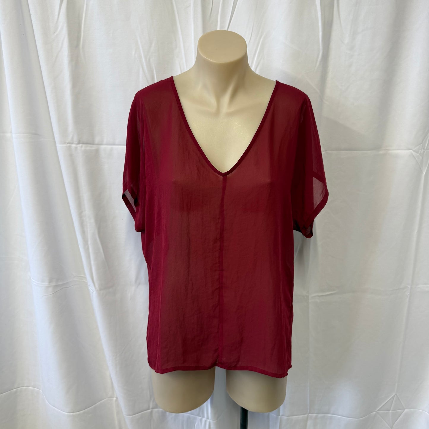 Sheer Red Tee - Size 10