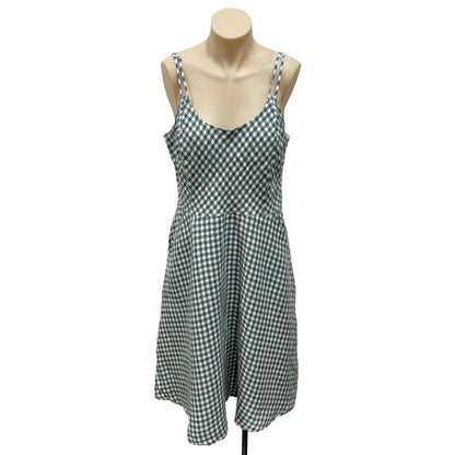 Green Gingham Dress - Size 14