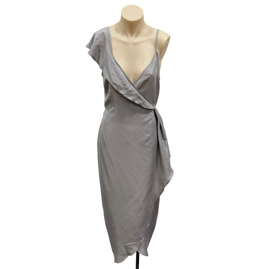Silk Wrap Dress - Size 8