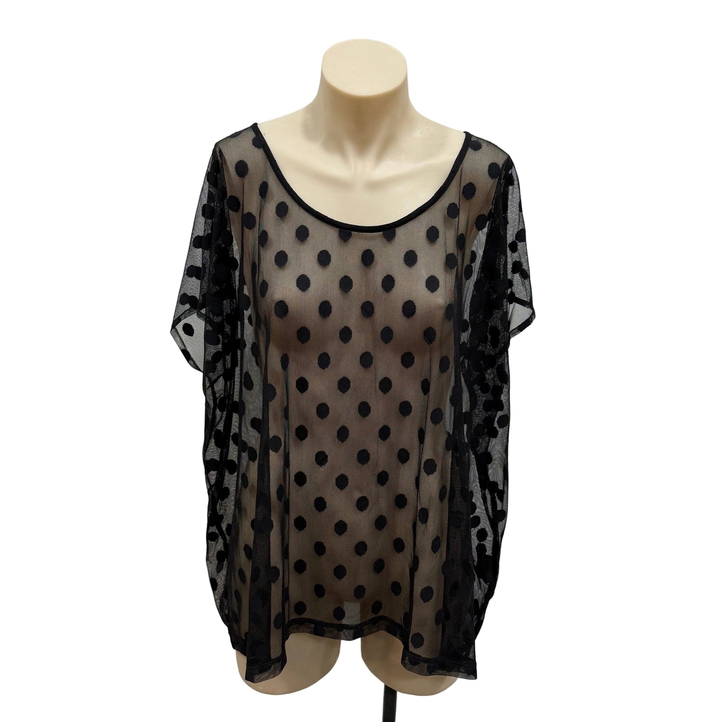 Spotty Mesh Top - Size 10