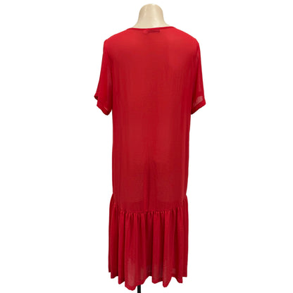 Sheer Red Dress - Size S