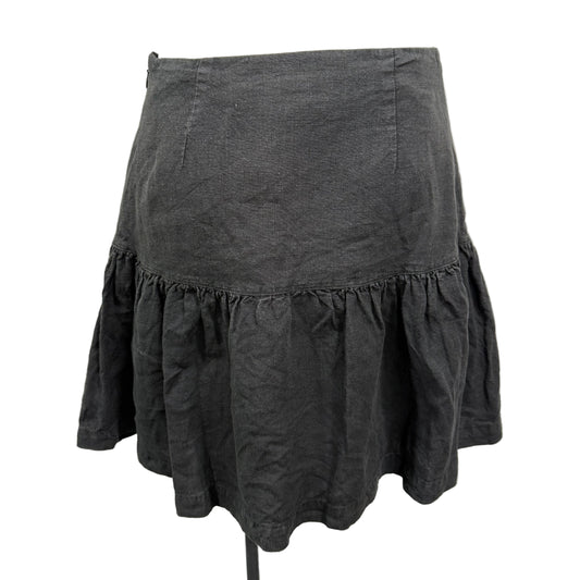 Linen Mini Skirt - Size 8