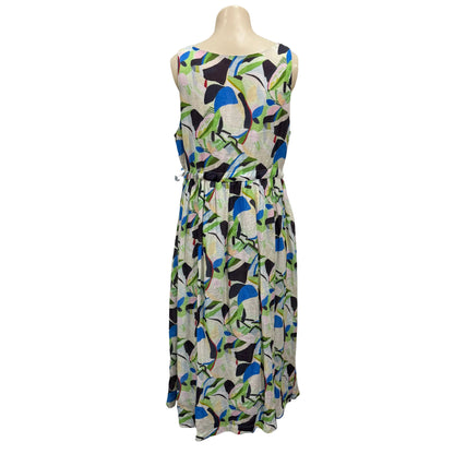 Patterned Maxi Dress - Size L