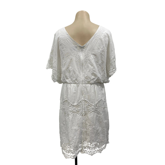 White Cotton Dress - Size 12