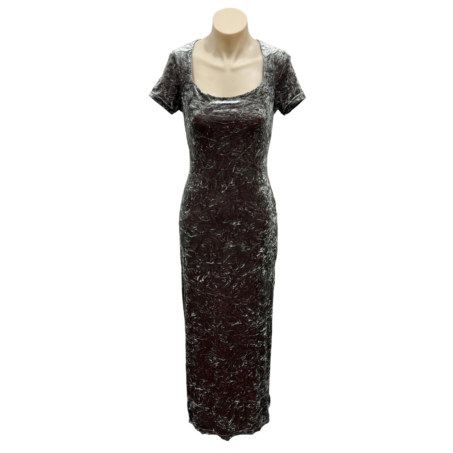 Crushed Velvet Like Dress - Size 8