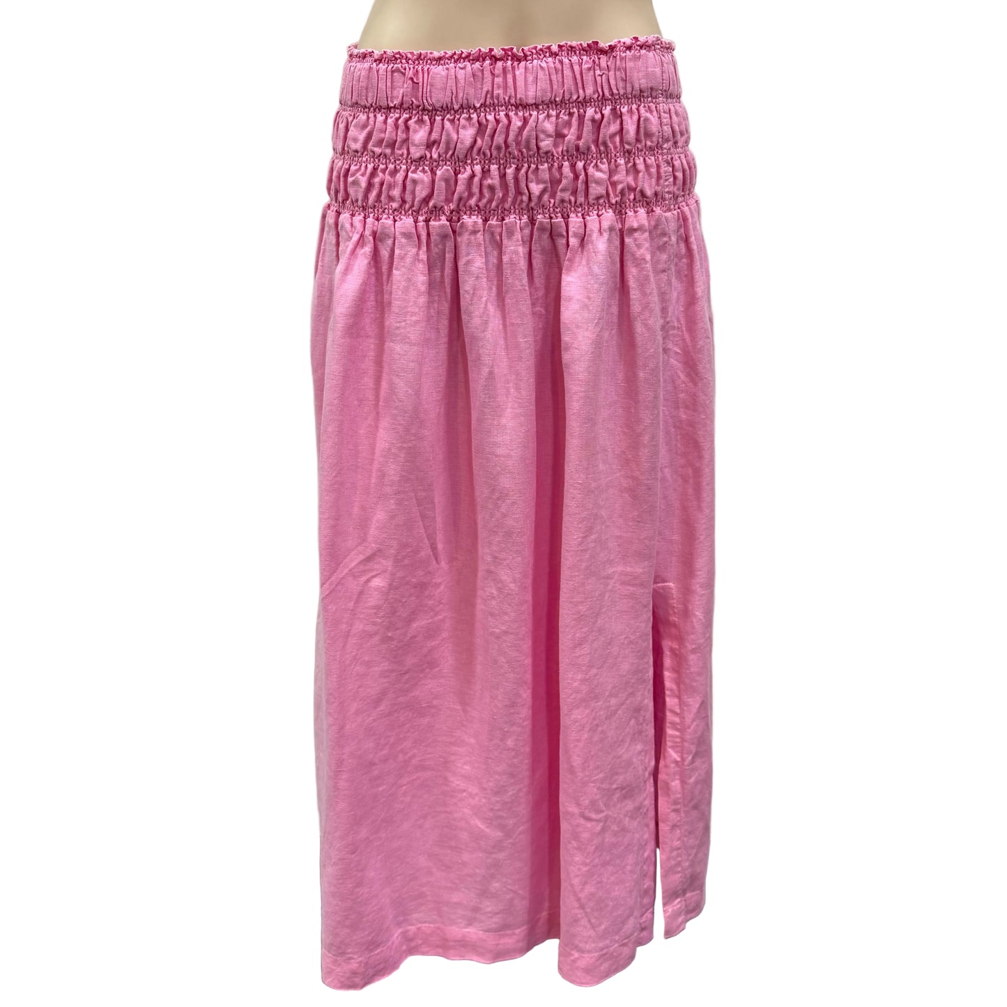 Pink Linen Skirt - Size 12