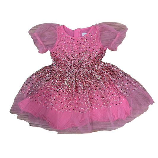 Pink Sequin Dress - Size 4