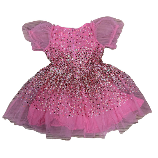 Pink Sequin Dress - Size 4