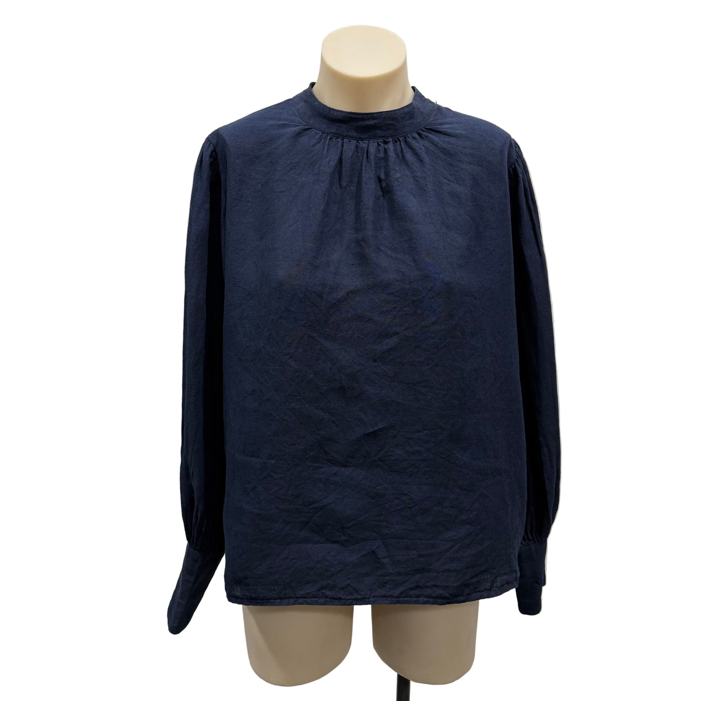 Button Linen Blouse - Size 10