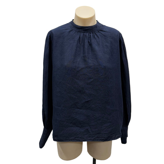Button Linen Blouse - Size 10