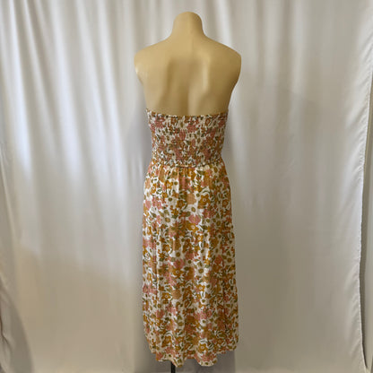 Shirred Strapless Dress - Size 10