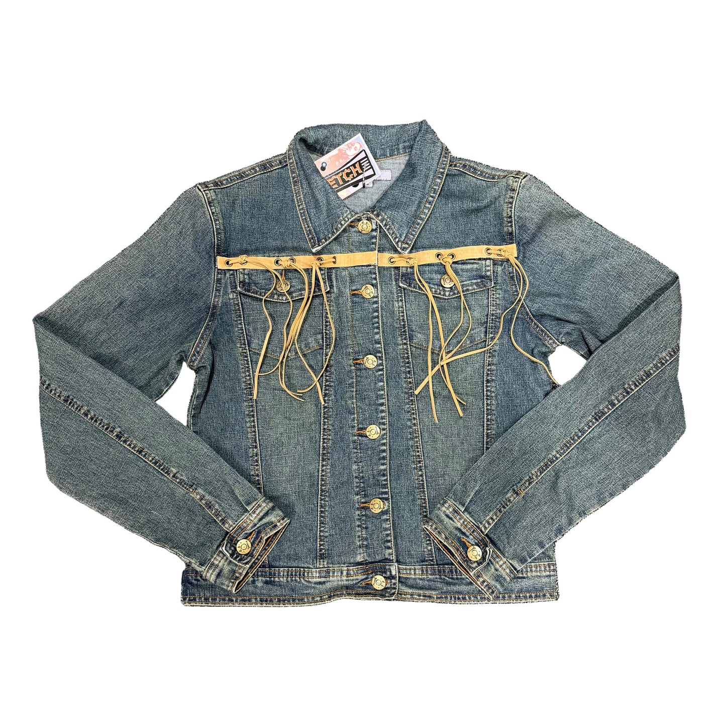 NEW 2000s Denim Jacket - Size 12