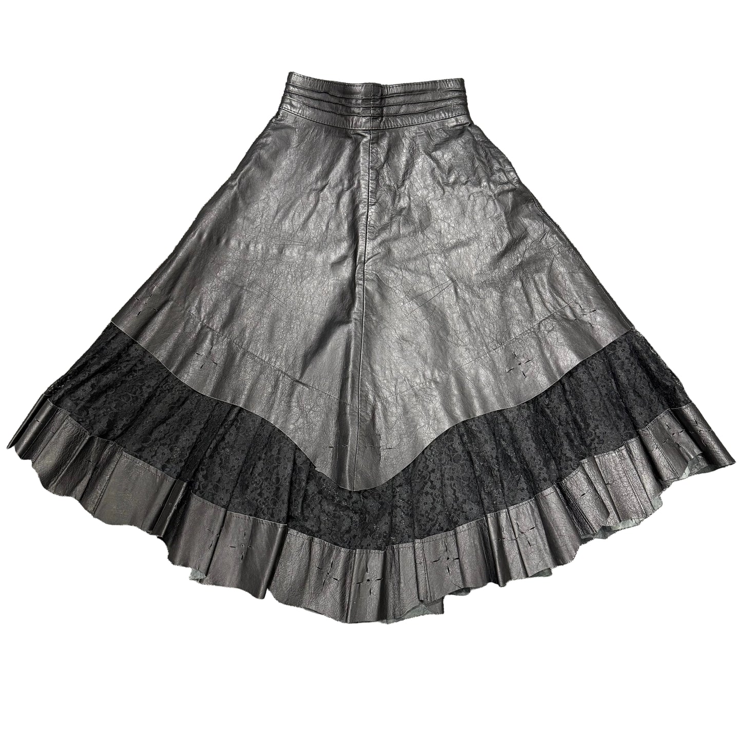Leather & Lace Skirt - Size 26