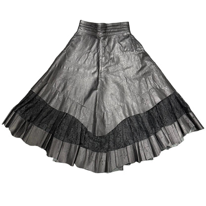 Leather & Lace Skirt - Size 26