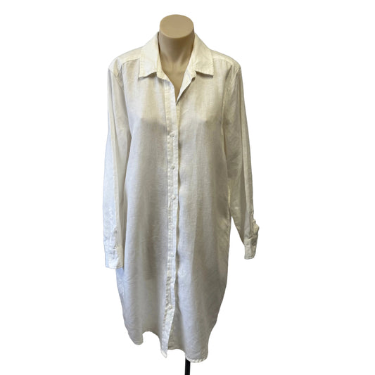 White Linen Dress - Size 12