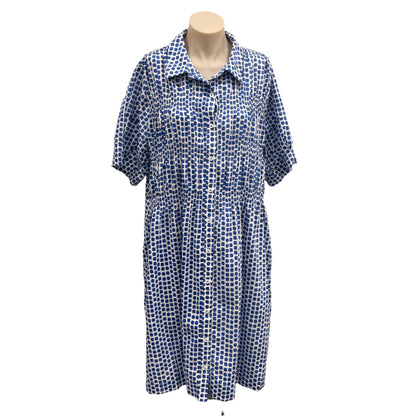 Blue Spot Dress - Size 16