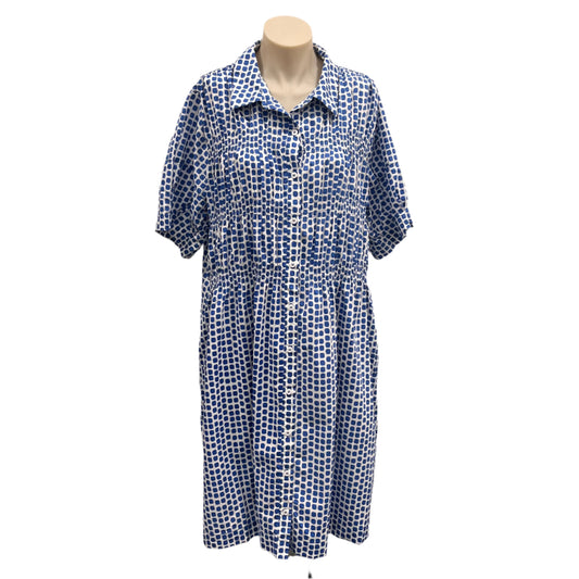 Blue Spot Dress - Size 16