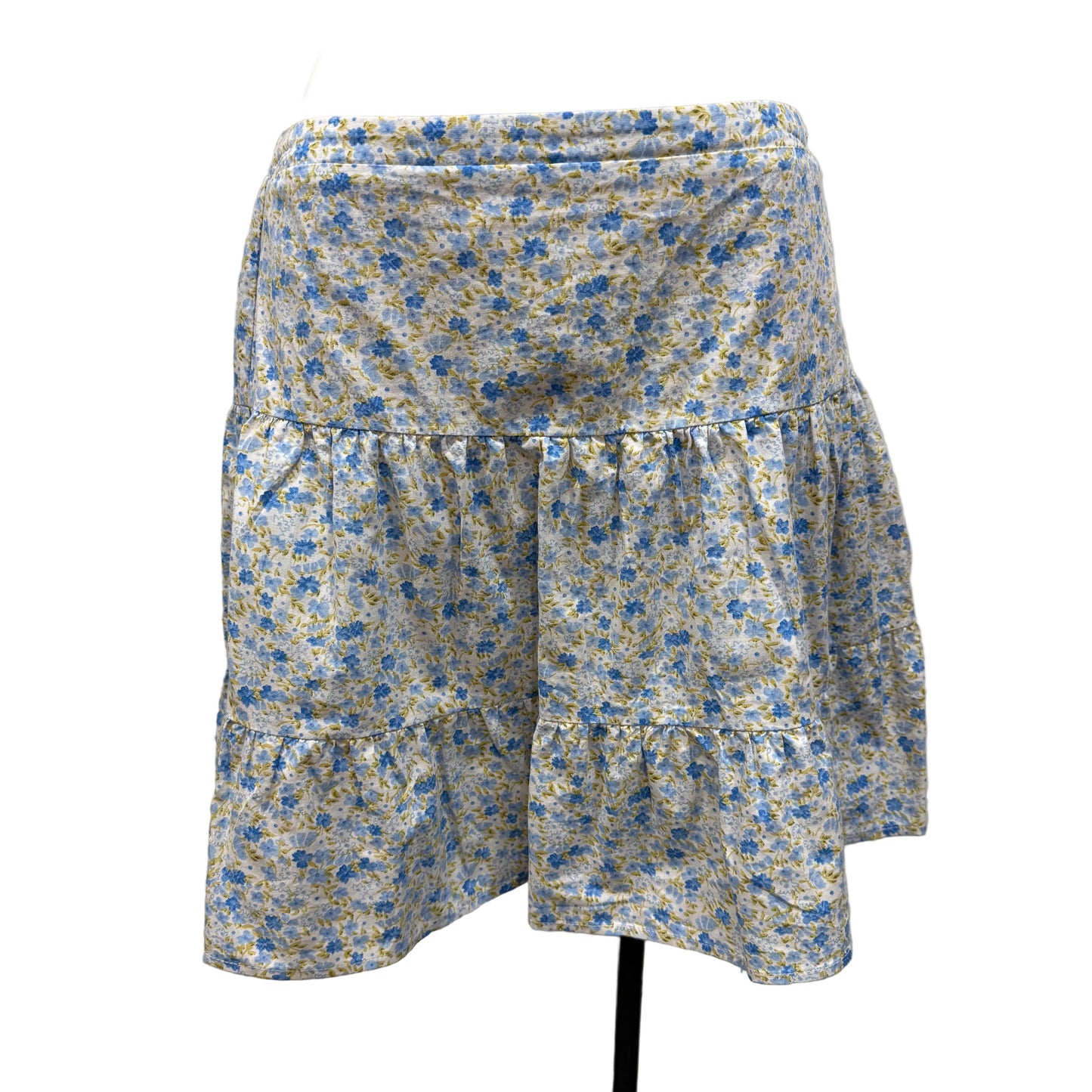 Floral Cotton Mini Skirt - Size 10
