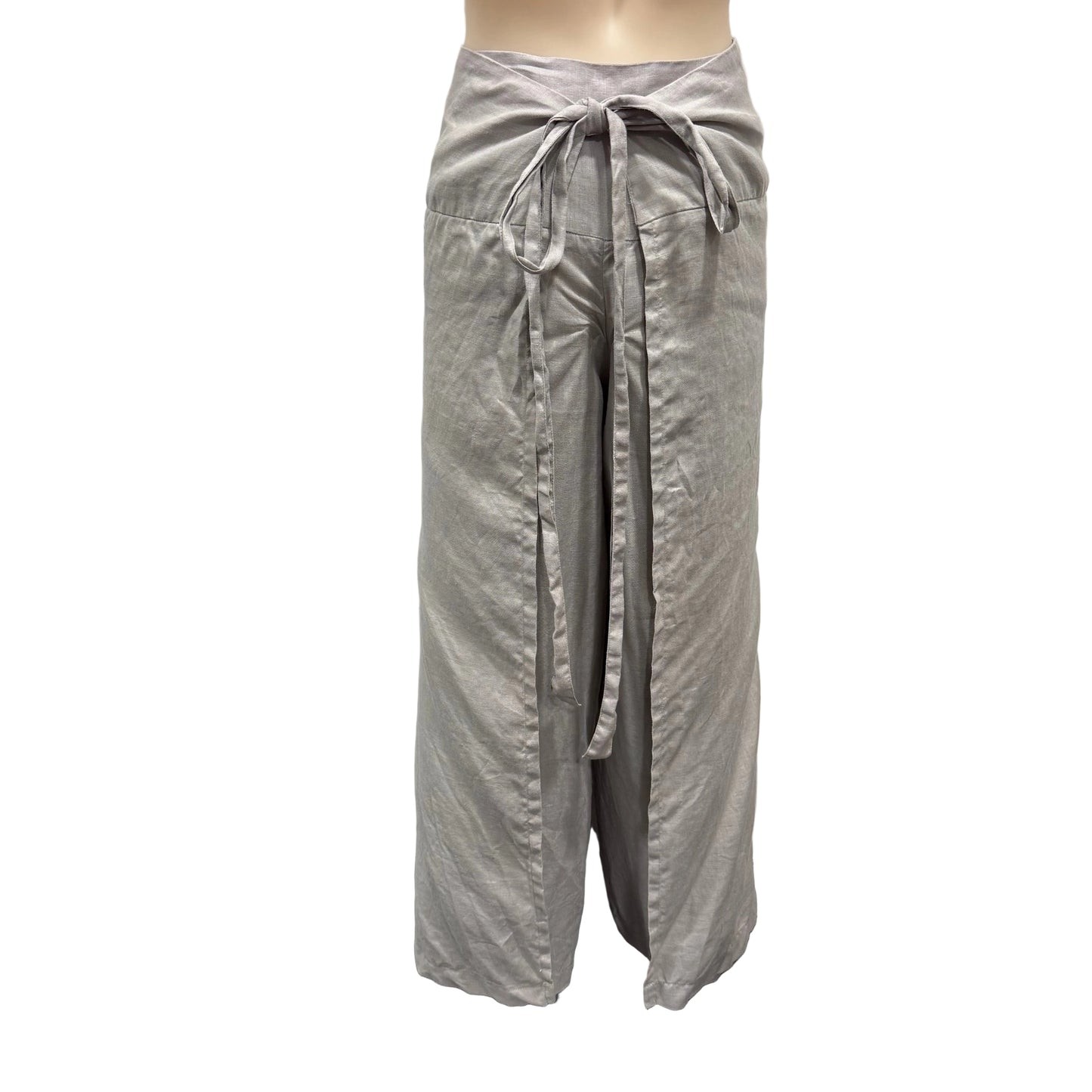 Grey Wrap Pants - Size 10/12