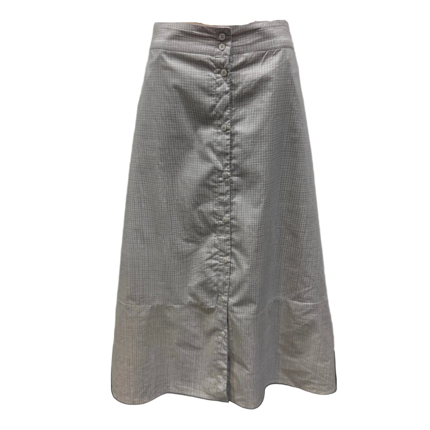 Grey Grid Skirt - Size M