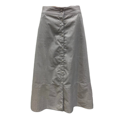 Grey Grid Skirt - Size M
