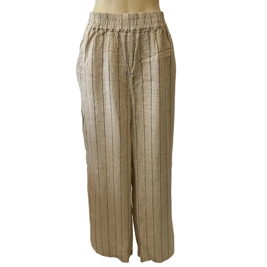Stripe Linen Pants - Size 18
