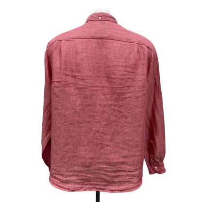 Red Linen Shirt - Size XL