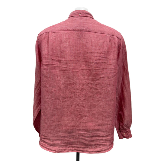 Red Linen Shirt - Size XL
