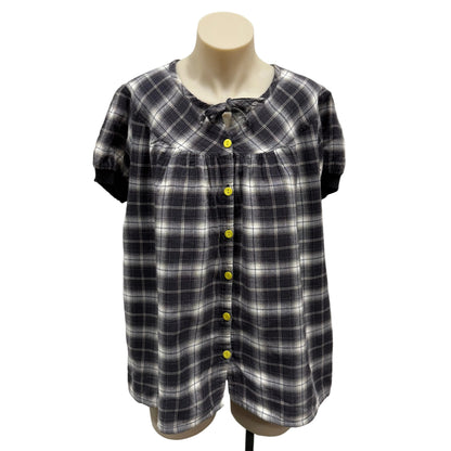Yellow Buttoned Blouse - Size M
